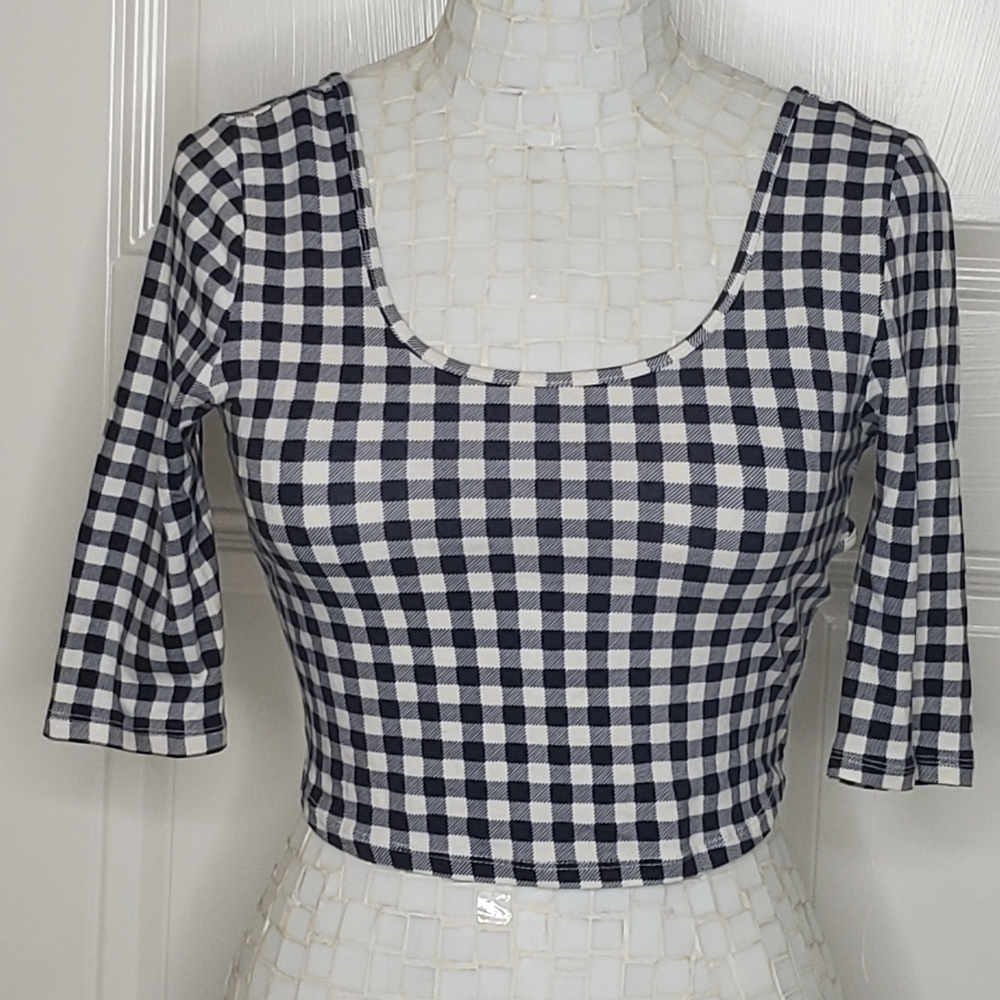 Plaid Halter Top